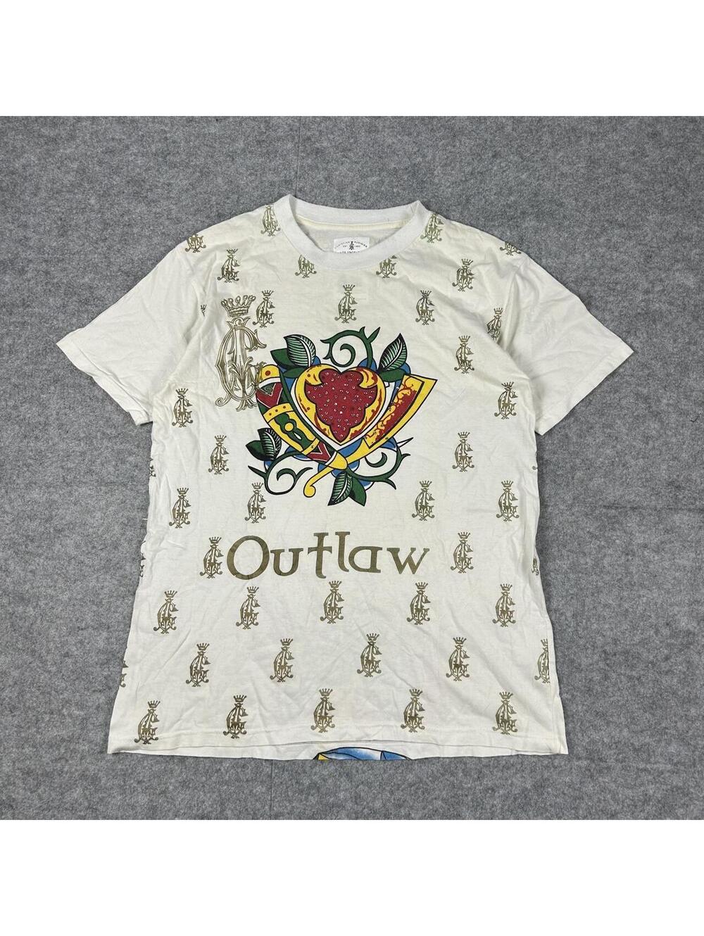 Vintage Christian Audigier Outlaw AOP Made USA Y2K Size Medium